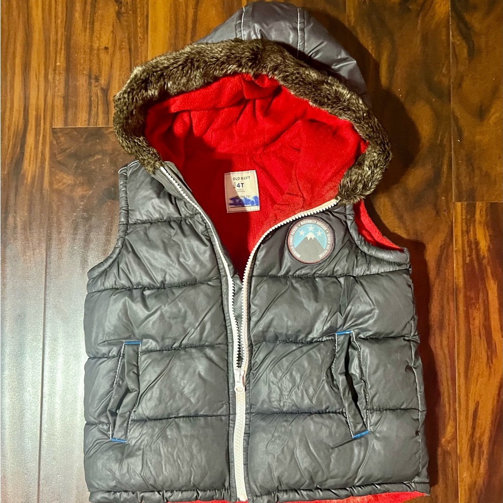 Grey Puffer Vest 4T Old Navy